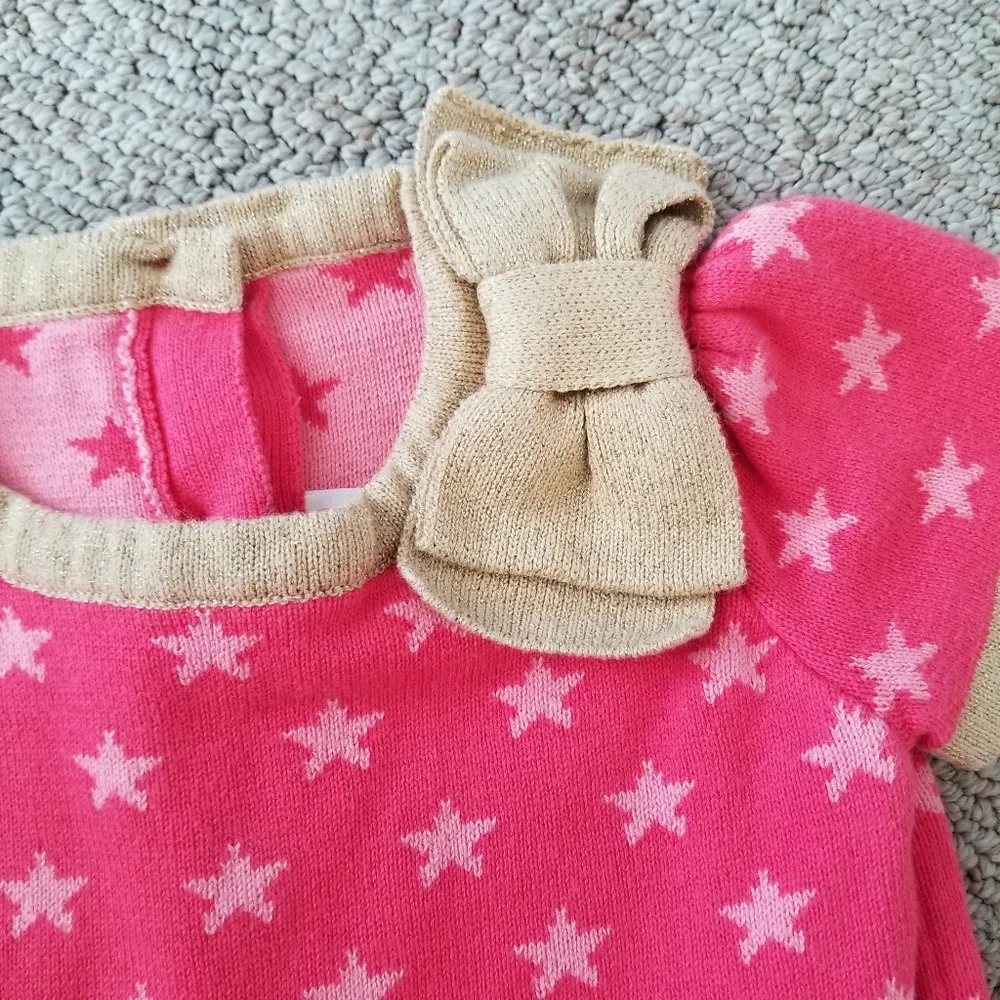 Gymboree Sparkle Star Bow Sweater Dress